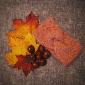 Knitted headband/earwarmer/soft warm headband/twisted headband/merino kidmohair headband/handmade earwarmer/turban headband/100% natural