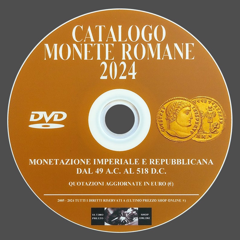 Roman Coin Catalog 2024 With Prices in Euro New in Italian Etsy