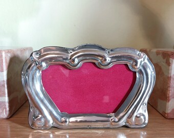 Venetian Photo Frame in Solid 800 Silver from the 1970s for 6x10 photos - RARE