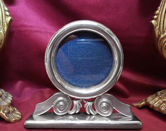 PAMPALONI – Bilderrahmen aus massivem 925er Silber (100 Gramm Silber), Baujahr 2017, für Fotos im Format 6 x 6 cm – SELTEN, klassischer Neobarock-Stil