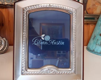 LILIAN AUSTIN - Antique 925 Silver Photo Frame from the 1990s - for photos 13x18 cm