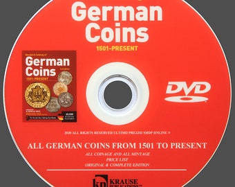 Catalogue Monnaies allemandes de 1501 à aujourd'hui - Tous les prix en USD - Nouveau DVD original