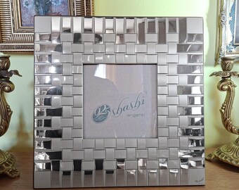 SHASHI ARGENTI - Solid 925 Silver Photo Frame from 2002 for 13x13 cm photos - NEW - Classic / modern style