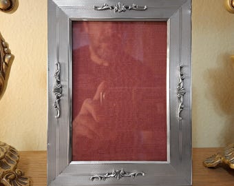Antique 800 solid silver photo frame from the 1930s for photos 9x13 cm - RARE - Baroque style