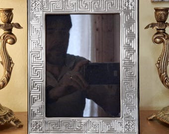 PATERNA & LIVI - 1980s Solid 925 Silver Photo Frame for 13x18cm Photos - New - RARE - Neoclassical Style