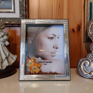 CYEER Set 4 Cornici Portafoto In Vetro Argento, 15x20 Cm, Per Foto 10x15 Cm (6x4), Design Moderno A Specchio, Per Matrimonio, Compleanno, Decorazione Casa