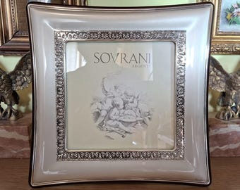 SOVRANI - Mirror Photo Frame in Solid 925 Silver from the 1980s for 18X18 photos - NEW