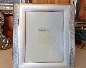 VALENTI & CO. - Large 925 Silver Photo Frame from the 1990s for photos 19x25 cm - Classic Style