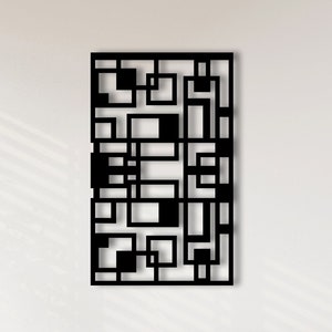 Metal Wall Decor, Modern Wall Art, Geometric Metal Wall Decor, Abstract Metal Wall Decor, Office Wall Hanging, Minimalist Geometric Wall Art