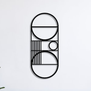 Metal Wall Decor, Modern Wall Art, Geometric Metal Wall Decor, Abstract Metal Wall Decor, Office Wall Hanging, Minimalist Geometric Wall Art