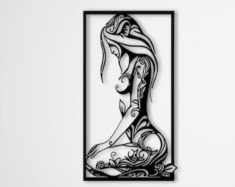 Metal Line Art, Metal Wall Decor, Women Metal Wall Decor, Women Line Art, Modern Metal Home Decor, Woman Body Metal Wall Decor,Line Wall Art