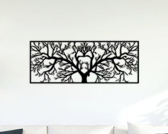 Metal Wall Decor,Tree of Life Metal Wall Decor, Metal Wall Art, Tree of Life Home Decor, Plane Tree , Geometric Wall Art, Home Metal Decor