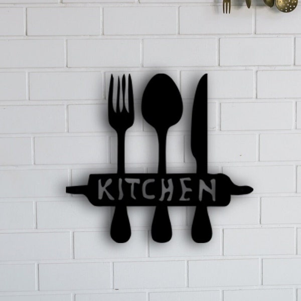 Metal Wall Art Kitchen Etsy