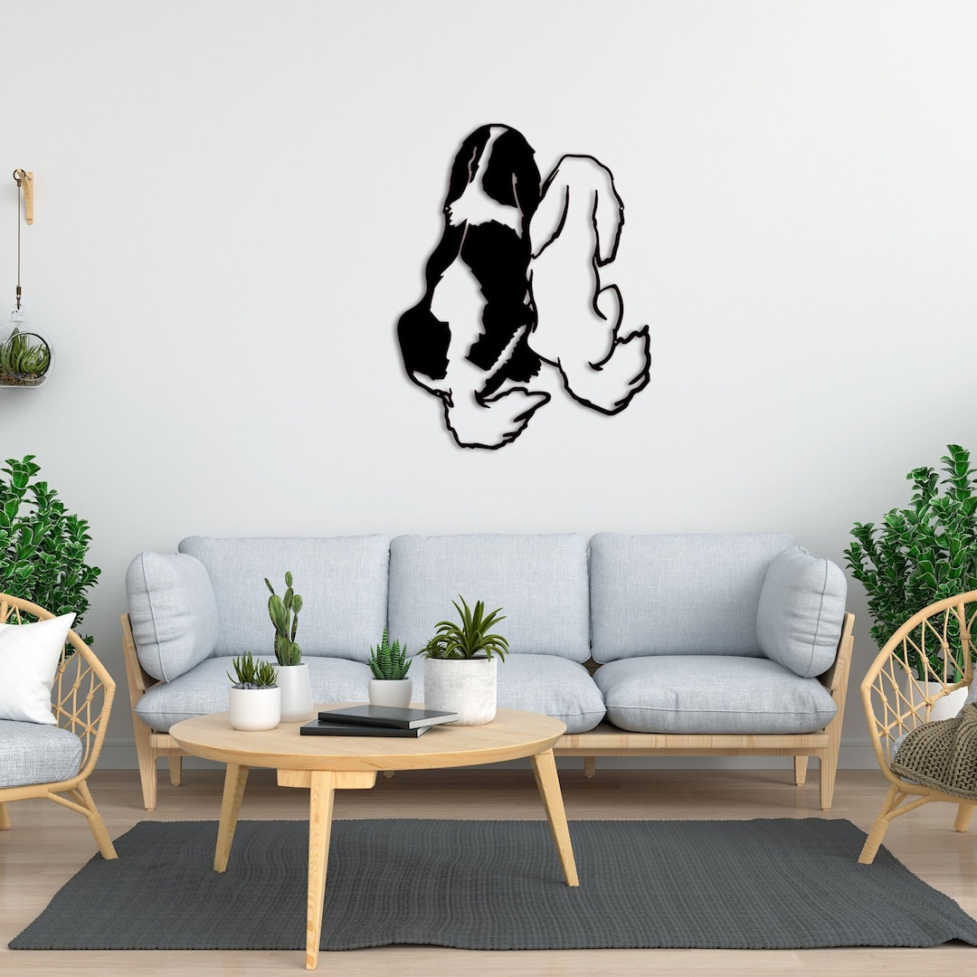 Metal Wall Decor, Metal Dog Art, Animals Wall Decoration, Dog Metal