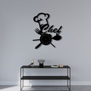 Metal Wall Decor, Chef Metal Wall Decor, Chef Metal Wall Decoration