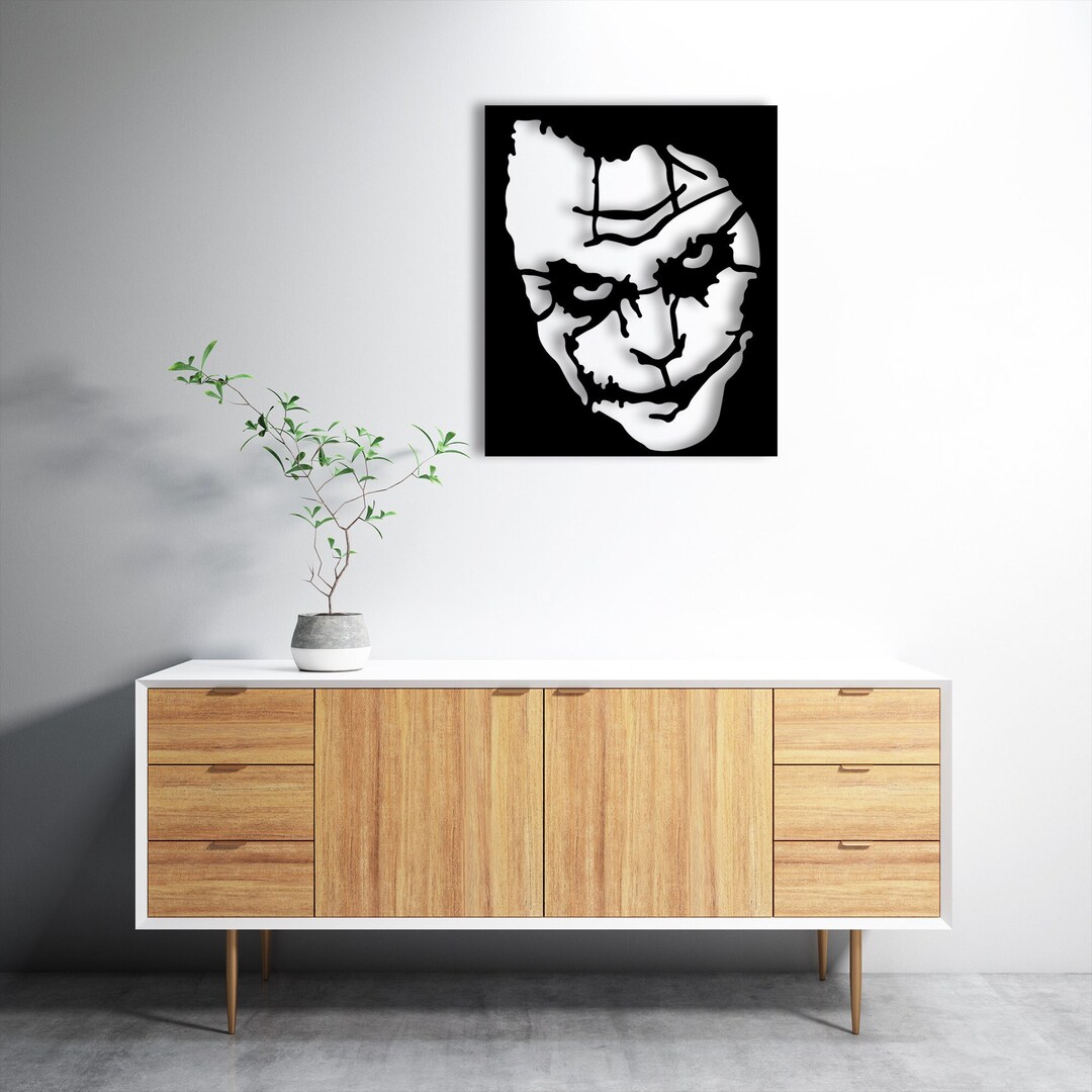 Metal Wall Decor, Metal Joker Wall Decor, Metal Mask Wall Decor, Joker
