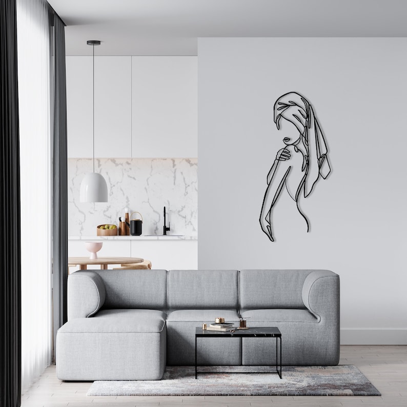 Our Minimalist Line Art is handcrafted with precision, ensuring that each piece is a true work of art. This Woman Body Metal Wall Decor is more than just a decoration; it’s a piece of art that brings beauty and character to your home.