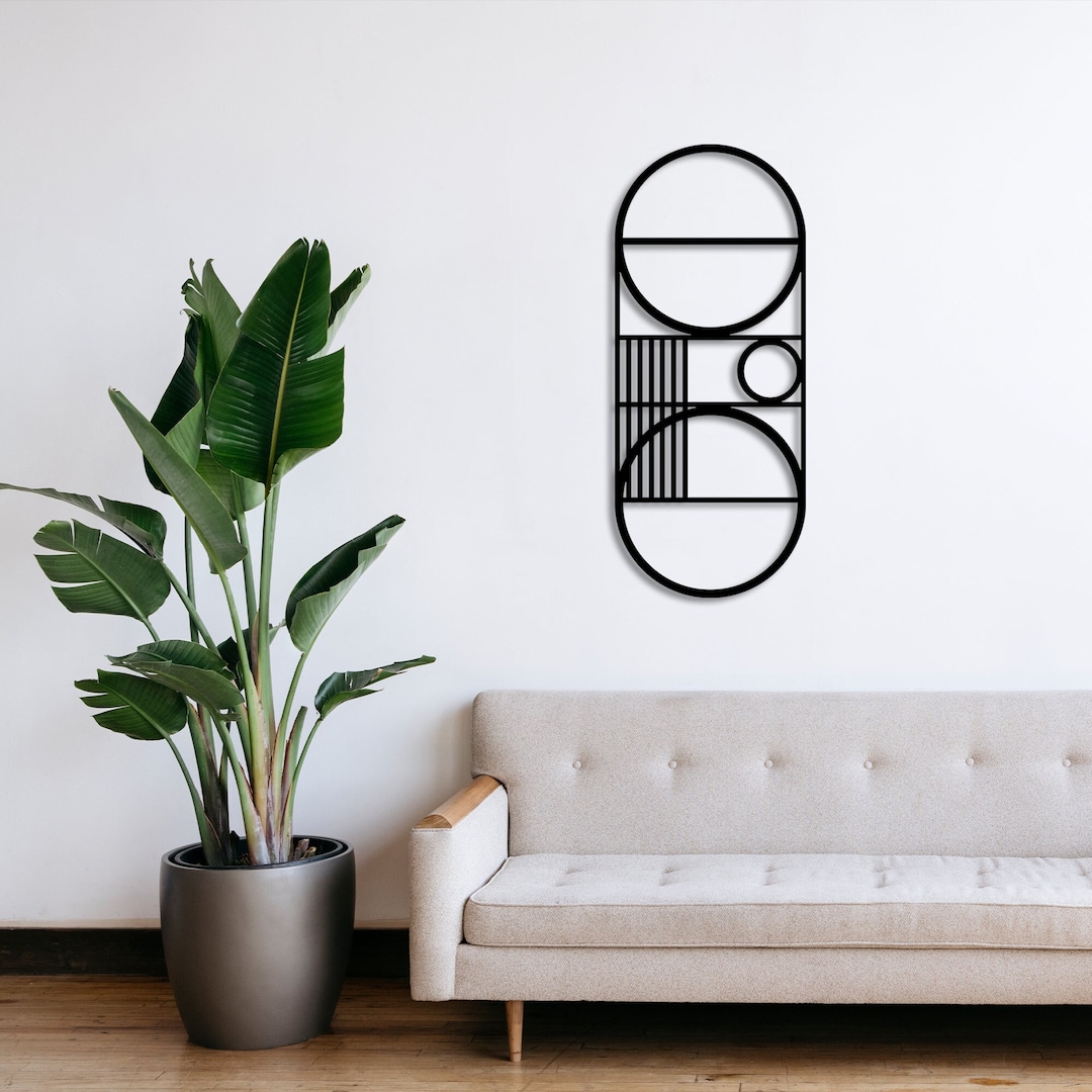 Metal Wall Decor, Modern Wall Art, Geometric Metal Wall Decor, Abstract