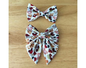 DISNEY TREATS bow tie and sailor bow for cat & dog |  With collar or over collar styles. Handmade in Canada.