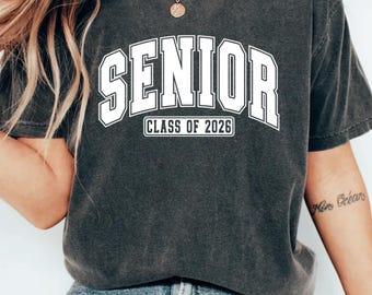 Senior 2026 Shirt,Class of 2026 Senior Shirt,Senior Graduation Tee,High School Senior 2026 Tee,Girly Senior 2026 Shirt,2026 Graduation Tee