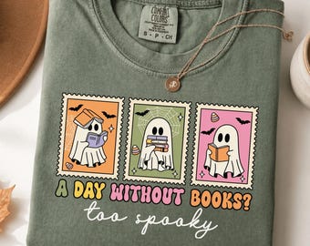 Funny Halloween Teacher Shirt, Bookish Halloween Shirt, Halloween Reading Shirt, Librarian Halloween Shirt, Spooky Book Tee, Fall Reader Tee