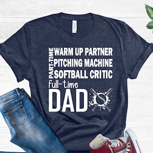 Softball Papa Shirt, lustiges Papa Shirt, Softball Papa Geschenk, Sport Papa Shirt, Vatertagsgeschenk, Bester Papa aller Zeiten, Familie Softball T-Shirt, Softball Liebhaber