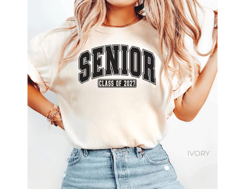 Camiseta de graduación de último año 2027, Camiseta de graduación de último año de la clase de 2027, Camiseta de graduación de último año, Camiseta de último año de secundaria 2027, Camiseta de último año femenina 2027, Camiseta de graduación 2027 imagen 11