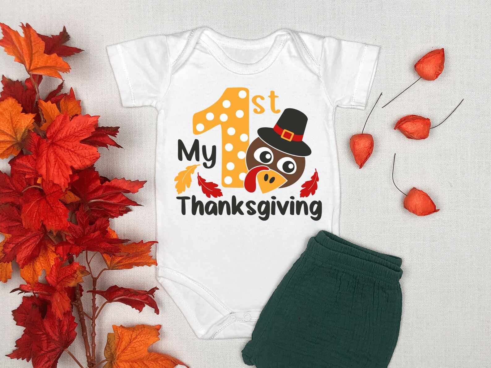 Baby's First Thanksgiving Outfit,my First Thanksgiving Shirt,baby ...
