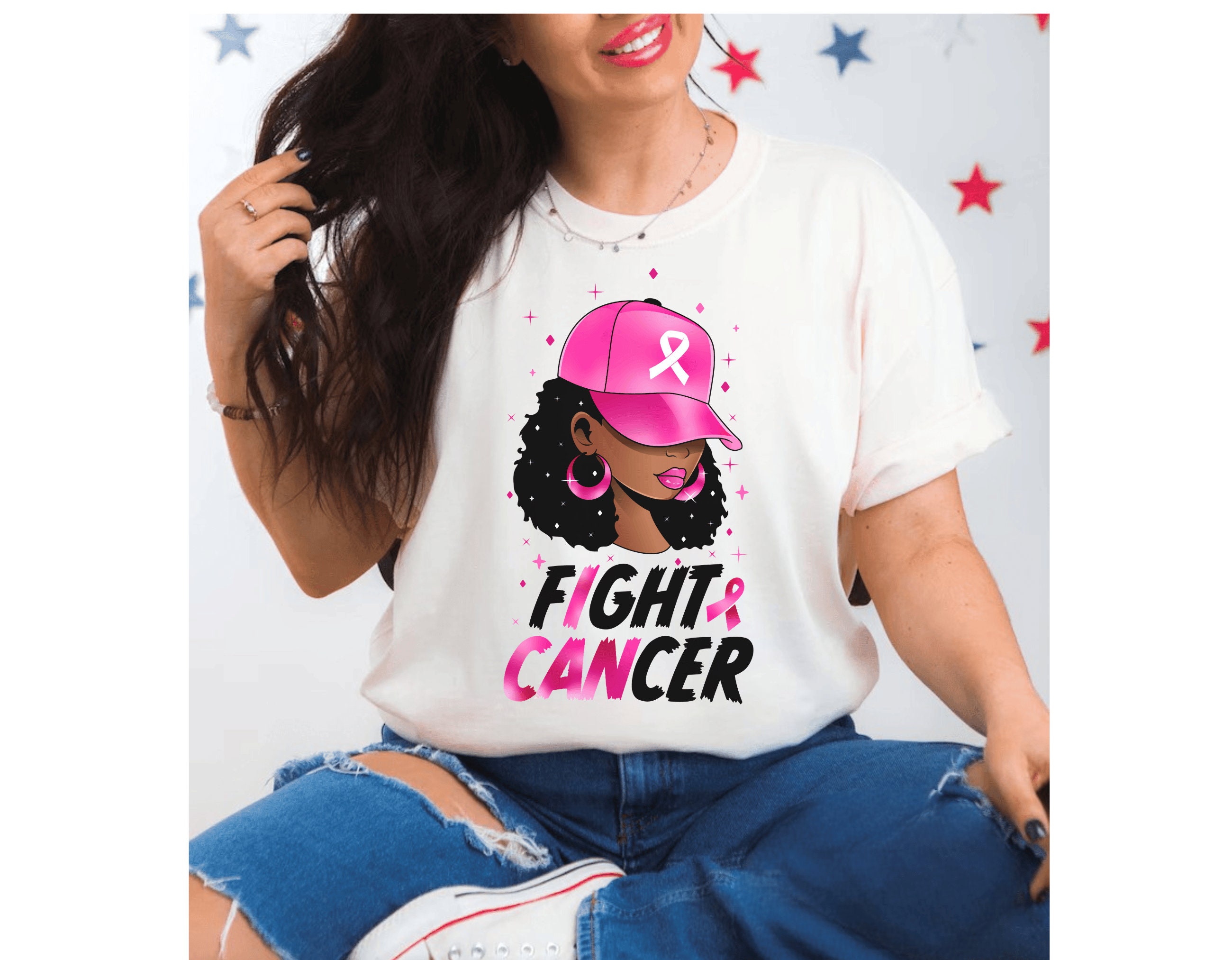 Pink Ribbon Breast Cancer Awareness Shirt - Women's Support & Hope Tee