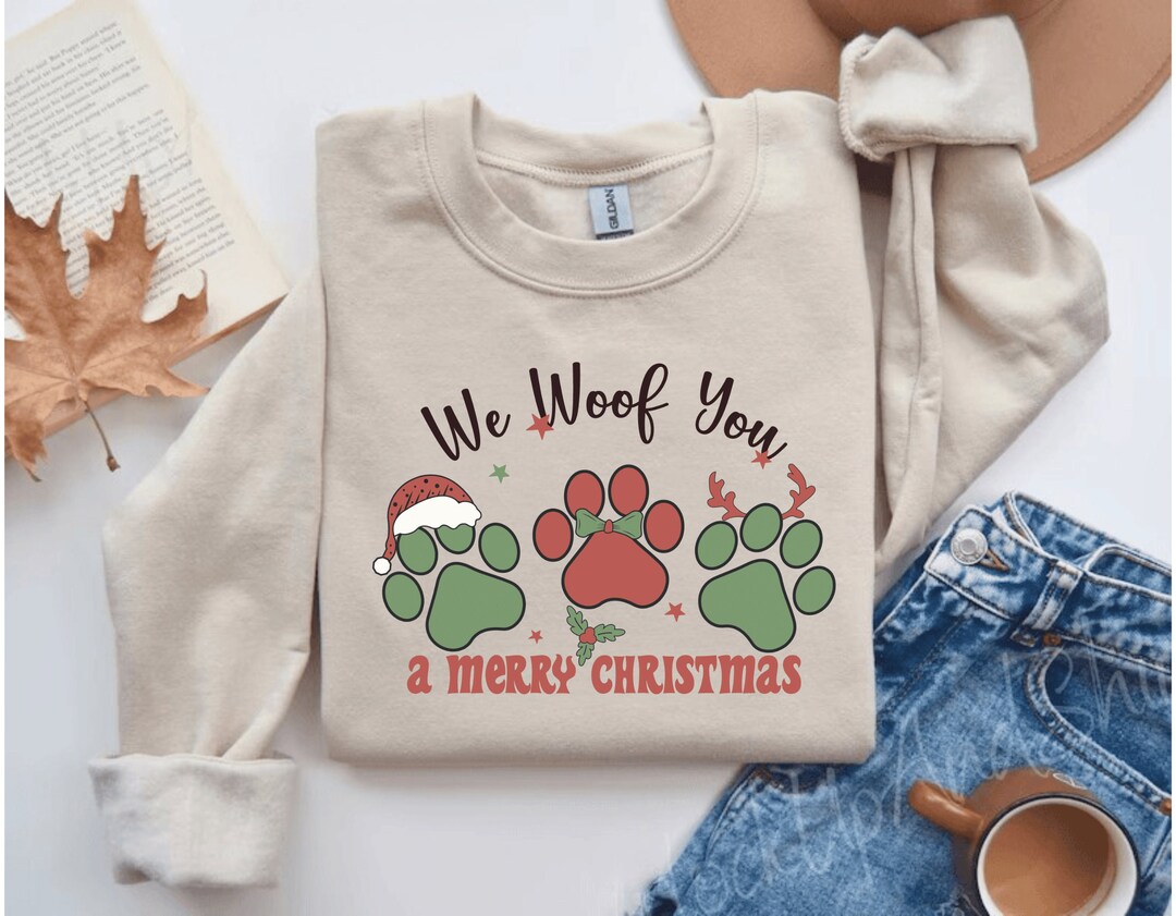 Christmas Dogs Sweatshirt,dog Lover Sweater,dog Owner Christmas Gift