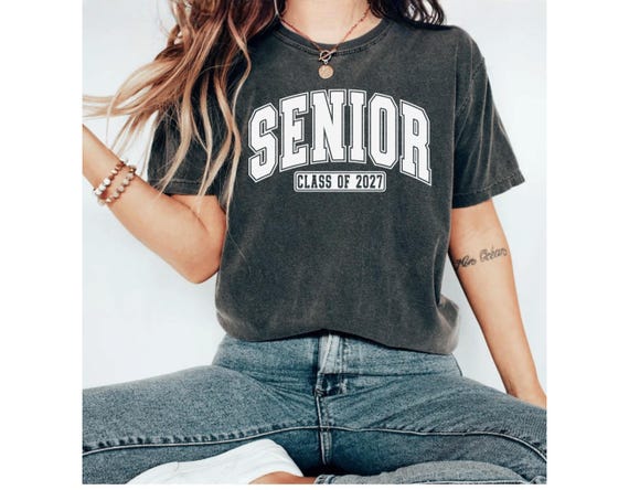 Senior 2027 Shirt,Class of 2027 Senior Shirt,Senior Graduation Tee,High School Senior 2027 Tee,Girly Senior 2027 Shirt,2027 Graduation Tee