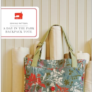 Digital A Day in the Park Backpack Tote Sewing Pattern