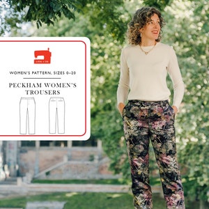 Digital Peckham Women&#39;s Trousers Sewing Pattern