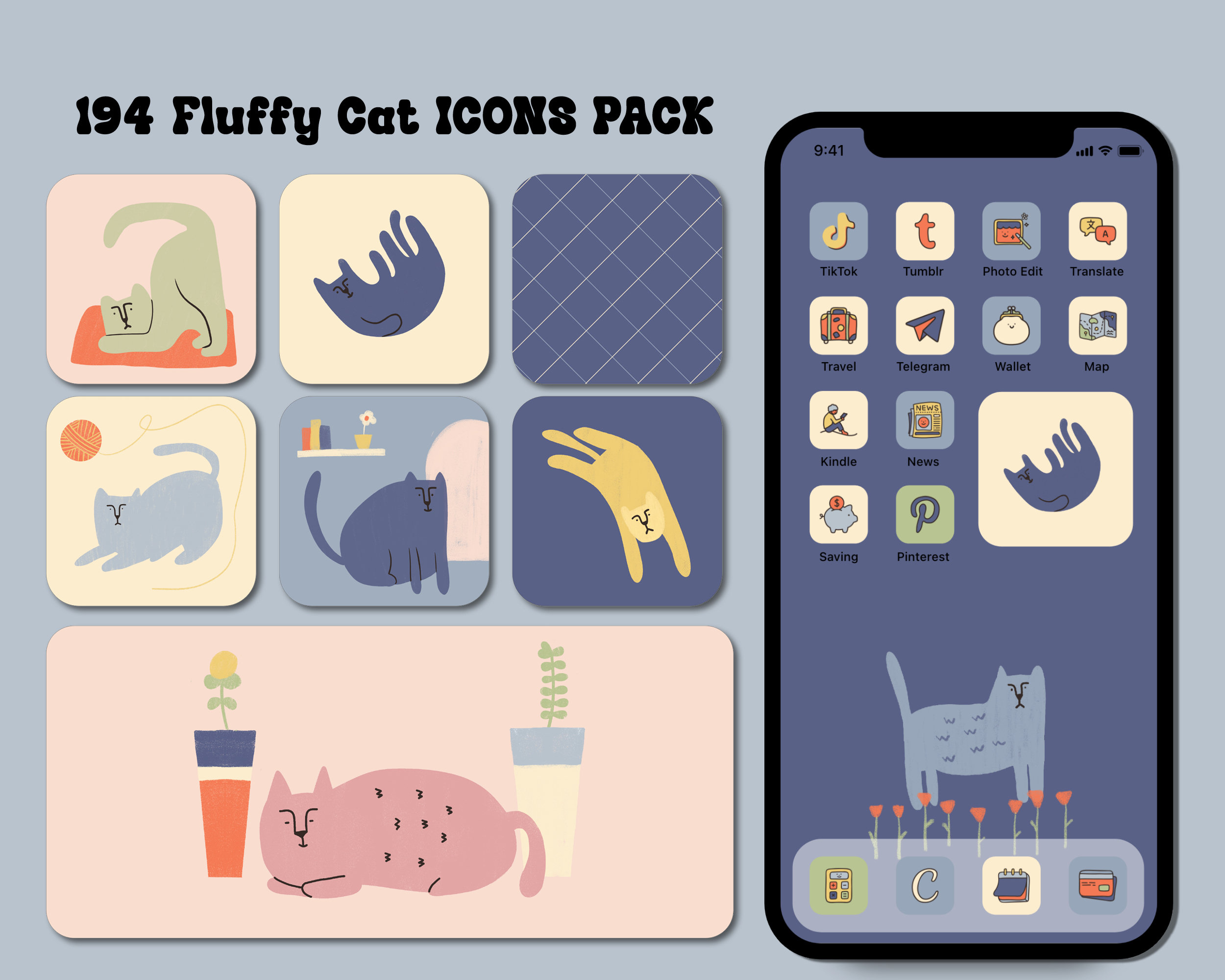 Cat App icon pack [dFQSVh7GXv7layxllFF0] by Finnegan8090