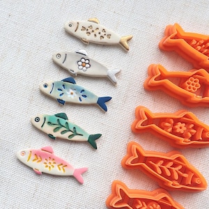 Exklusiv design｜Sardinfisk Folkkonstlera utstickare | sommarhavspolymerlera utstickare