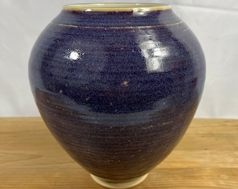 Purple Ceramic Vase, flower vase