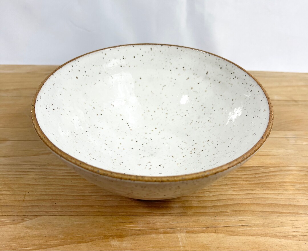 Speckled Small Bowl, Green and White