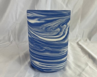 Marbled Porcelain Utensil Holder or flower vase #9