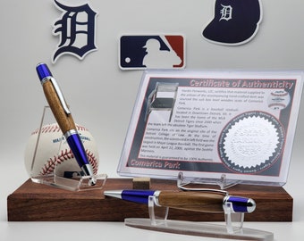 Detroit Tigers Pen: Comerica Park Stadium Seat Wood, MLB Fan Gift