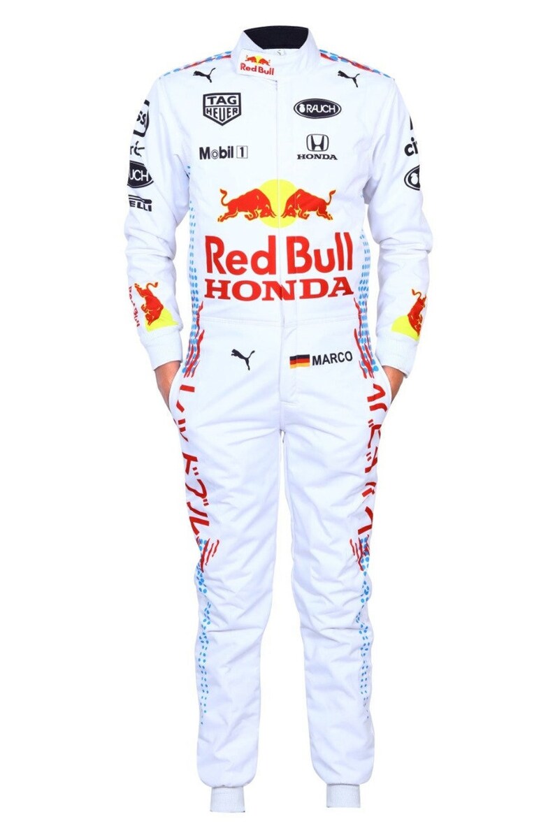Go Karting Suits Red Bull HONDA Racing Printed Suit 2021