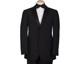 Pre Loved Dinner Suit Tuxedo Black Tie Single Breasted Jacket & Trousers Christmas Party Prom Cruise Formal Men's Ex Hire