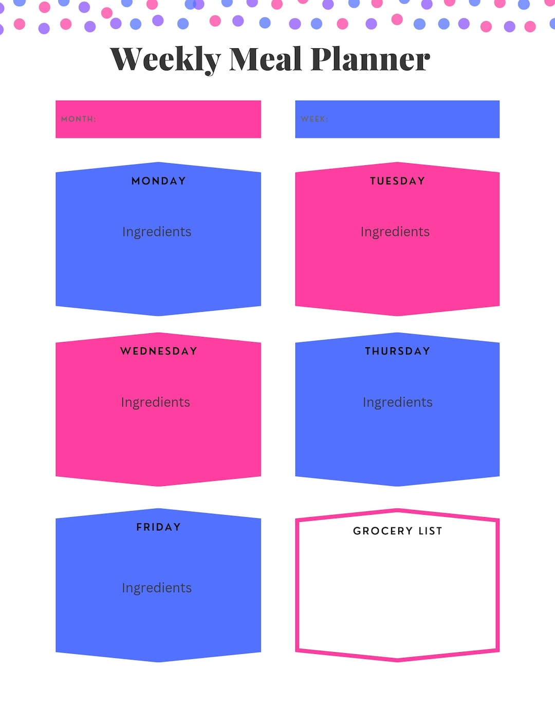 Weekly Meal Planner Family Meal Planner Minimalist Grocery List weekly-meal-planner-family-meal-planner-minimalist-grocery-list