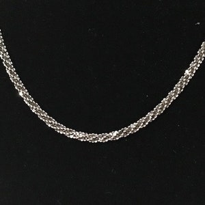 Vintage, Milor, 19" Sterling Silver Twisted Necklace, 925