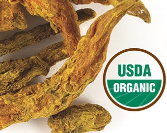 Organic TURMERIC ROOT | Whole | Dried Herbs Roots |  Curcuma longa |