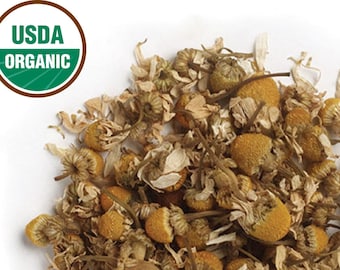 Organic German CHAMOMILE Whole Flowers | Chamomile Tea |Matricaria recutita