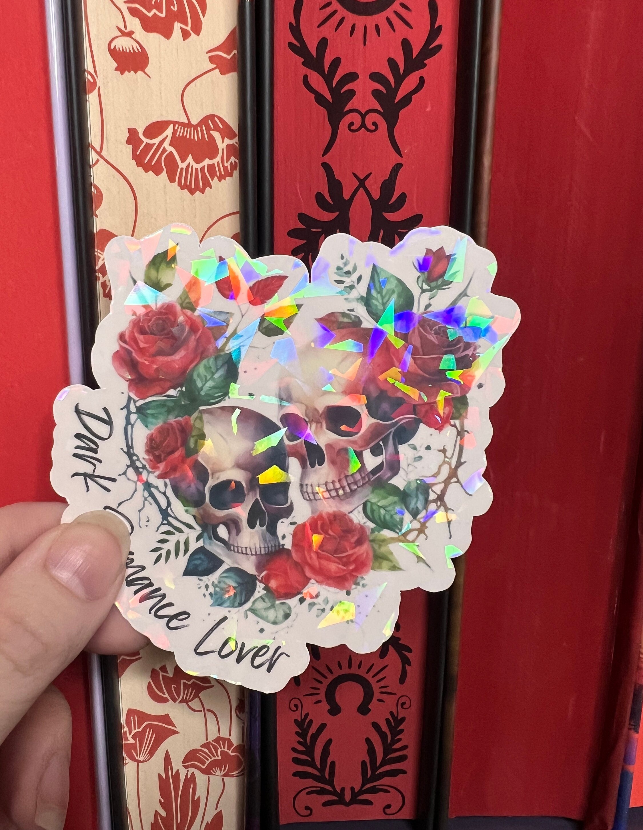 Stickers Romeotics Dark Romance Lover Holographic Sticker, Spicy Romance Decal, Booktok ...