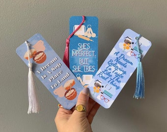 Set Of 3 Waitress The Musical Quote Song Lyrics Bookmarks | A Soft Place To Land, She Used To Be Mine Song, Sara Bareilles, Jenna Hunterson