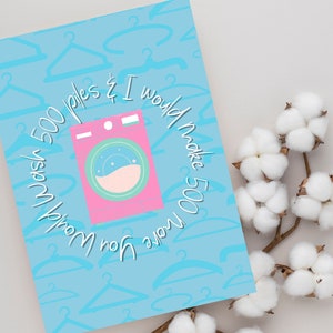 Je vais être 500 miles The Proclaimers Inspired Funny Pun Lyrics Card | Carte à laver maman, carte de fête des mères drôle, carte drôle d’anniversaire de maman