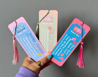 Set Of 3 Romance Trope Bookmarks | Grumpy x Sunshine Book Club, Small Town Romance Lover, Slow Burn Reader, Bookworm Gift, Bookish Merch