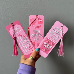 3er Set Lesezeichen Rosa Lesezeichen | In meiner Romanze Era, Romance Book Club Ticket, Buchgenre Lesezeichen, Romance Reader, Romance Book Lover